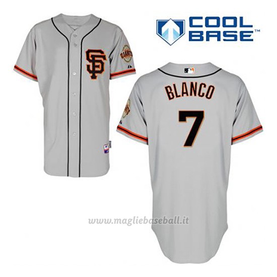 Maglia Baseball Uomo San Francisco Giants Gregor Bianco 7 Grigio Alterner Cool Base